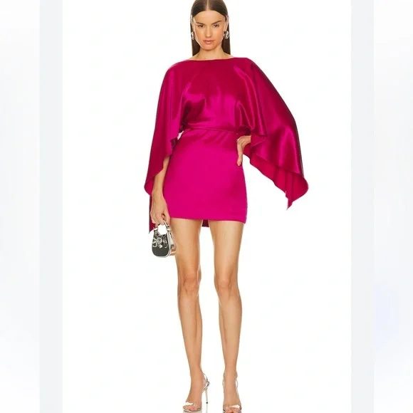 NWT LINE & DOT Rosie Cape Mini Dress in Raspberry NWT LINE & DOT Rosie Cape Mini Dress in Raspberry